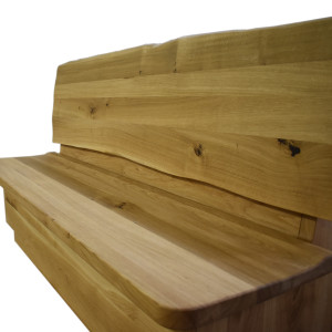 Oak Storage Bench