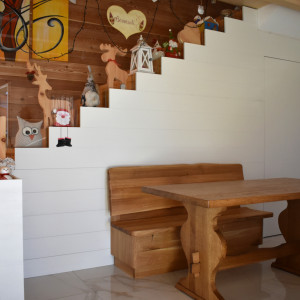 Oak Storage Bench