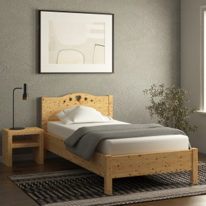 Einzelbett Zirbe Natur