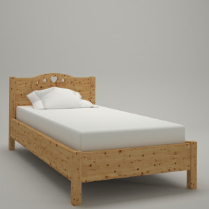 Einzelbett Zirbe Natur