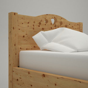 Einzelbett Zirbe Natur