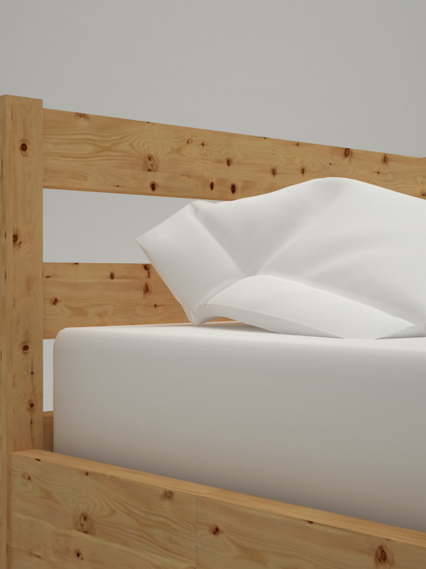 Solid Stone Pine Single Bed