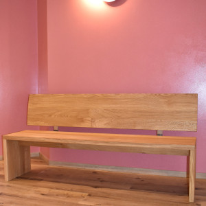 Solid Oak Table Bench