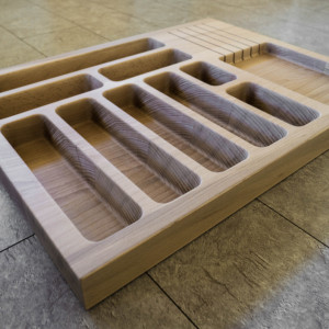 Besteckeinsatz Holz Massiv