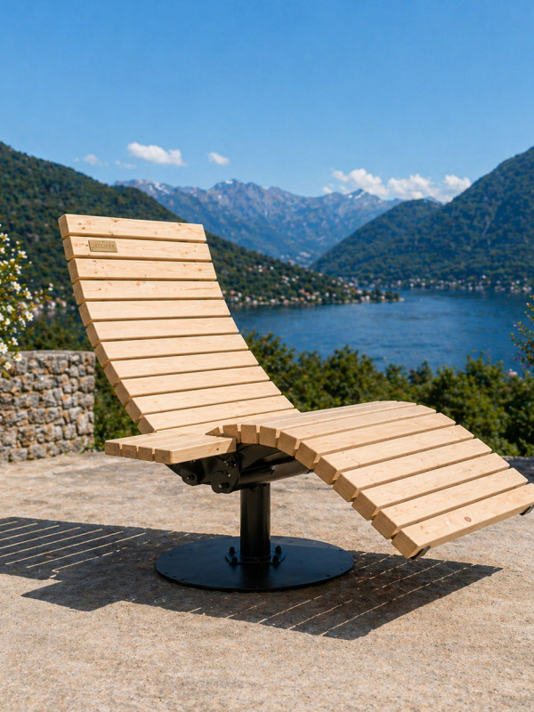 CIR Wooden Lounger | Leoliege – Reclining & 360° Swivel | Panoramic Relax CIR Wooden Lounger | Leoliege – Reclining & 360° Swivel | Panoramic Relax