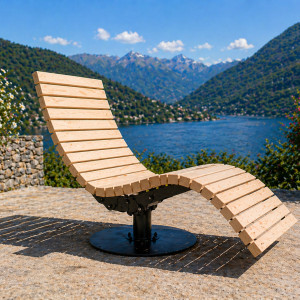 CIR Wooden Lounger | Leoliege – Reclining & 360° Swivel | Panoramic Relax CIR Wooden Lounger | Leoliege – Reclining & 360° Swivel | Panoramic Relax