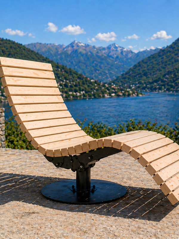 CIR Wooden Lounger | Leoliege – Reclining & 360° Swivel | Panoramic Relax CIR Wooden Lounger | Leoliege – Reclining & 360° Swivel | Panoramic Relax