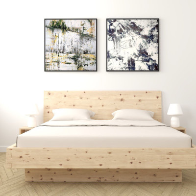 Solid Stone Pine Bed