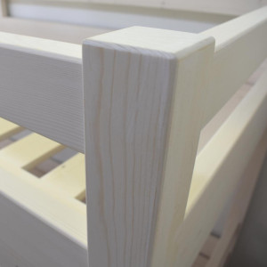 stockbett gebleicht
