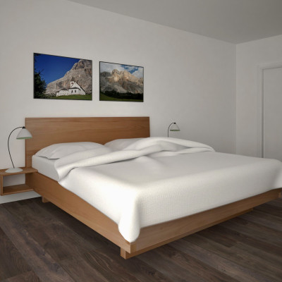 Solid Beech Wood Bed