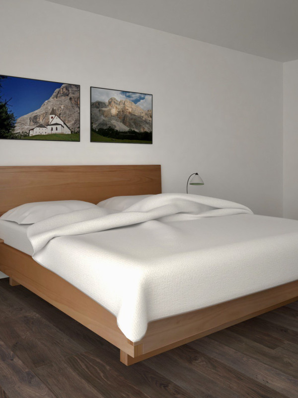 Solid Beech Wood Bed