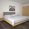 Letto in legno cirmolo loden