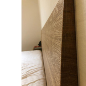 Bett aus Massivholz aus Eiche