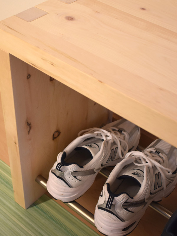 Stone Pine Shoe Rack